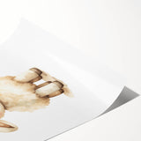 Cute Fluffy Lamb Nursery Wall Art - Baby Room Decor Print