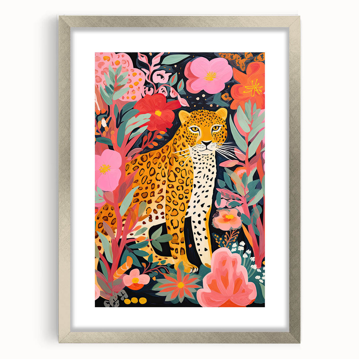Jungle Safari Kids Room Wall Art – Leopard Nursery Wall Print