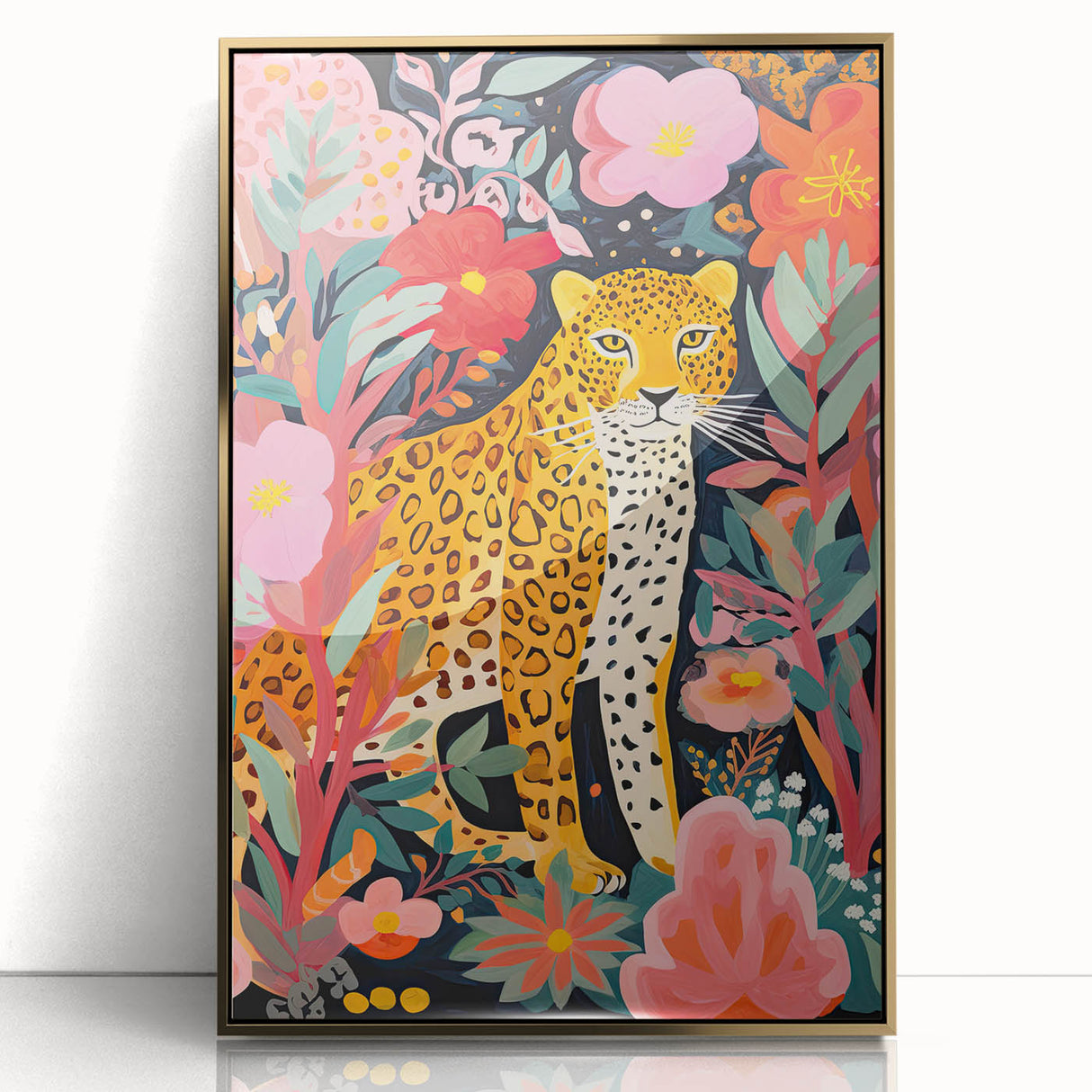 Jungle Safari Kids Room Wall Art – Leopard Nursery Wall Print
