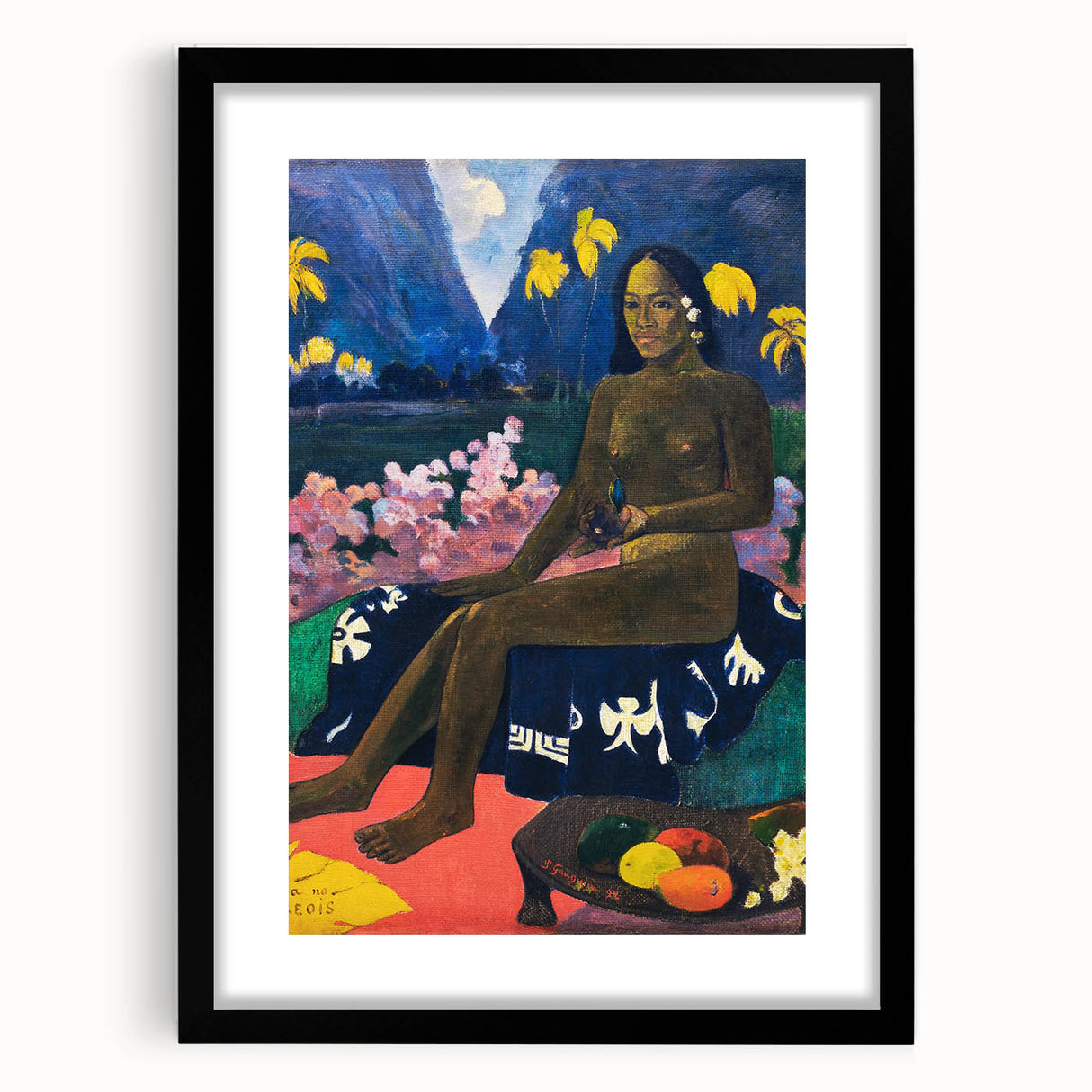 Modern Tropical Portrait - Vibrant Art Print by Paul Gauguin for Home Decor