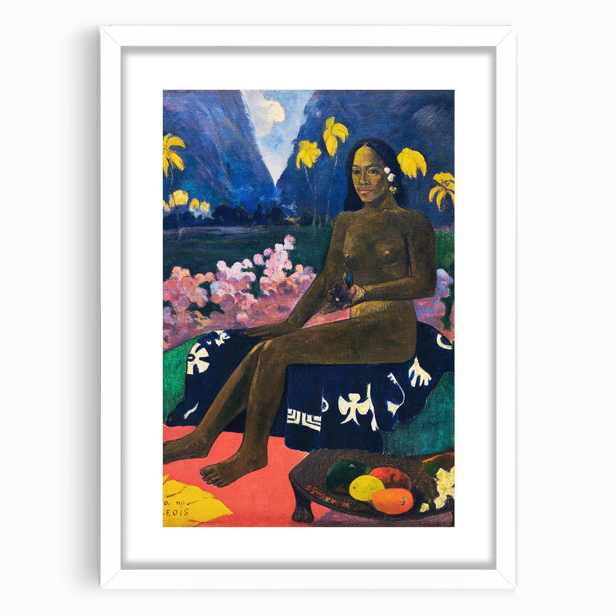 Modern Tropical Portrait - Vibrant Art Print by Paul Gauguin for Home Decor
