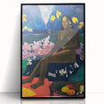 Modern Tropical Portrait - Vibrant Art Print by Paul Gauguin for Home Decor