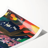 Modern Tropical Portrait - Vibrant Art Print by Paul Gauguin for Home Decor