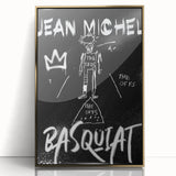 Raw Pop Art Wall Art – Jean-Michel Basquiat Graffiti Canvas Print