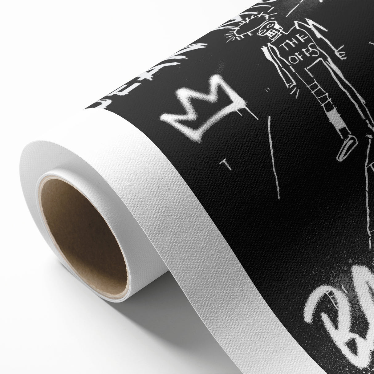 Raw Pop Art Wall Art – Jean-Michel Basquiat Graffiti Canvas Print