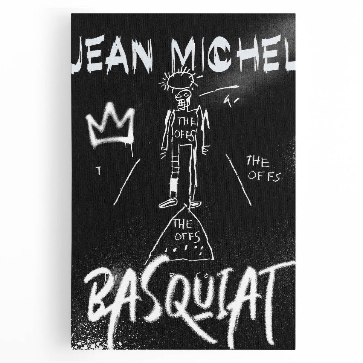 Raw Pop Art Wall Art – Jean-Michel Basquiat Graffiti Canvas Print
