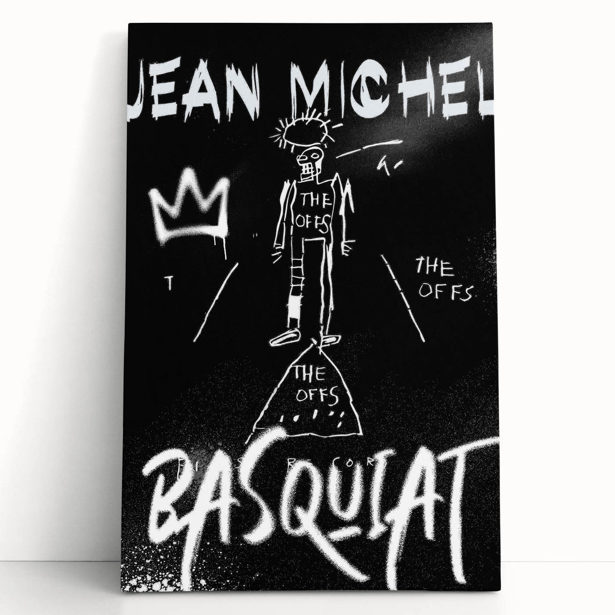 Raw Pop Art Wall Art – Jean-Michel Basquiat Graffiti Canvas Print