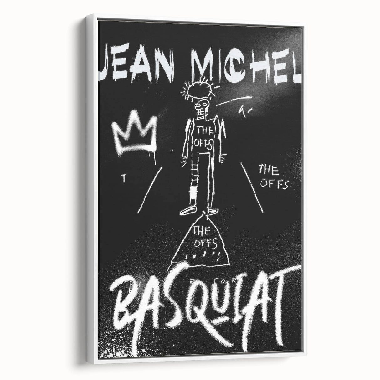 Raw Pop Art Wall Art – Jean-Michel Basquiat Graffiti Canvas Print
