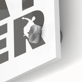 Skater Typography Art Print – Dynamic Skateboarding Wall Art Canvas