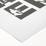 Skater Typography Art Print – Dynamic Skateboarding Wall Art Canvas