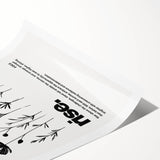 Monochrome Motivational Typography Art Print - "Rise" Canvas