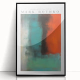 Large abstract wall art depicting vibrant red and black hues on framed acrylic, ideal for modern living room decor.