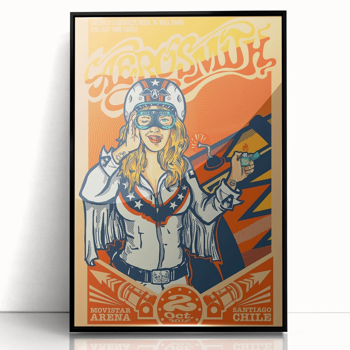 Aerosmith Retro Poster – Vintage Tour Wall Art Print