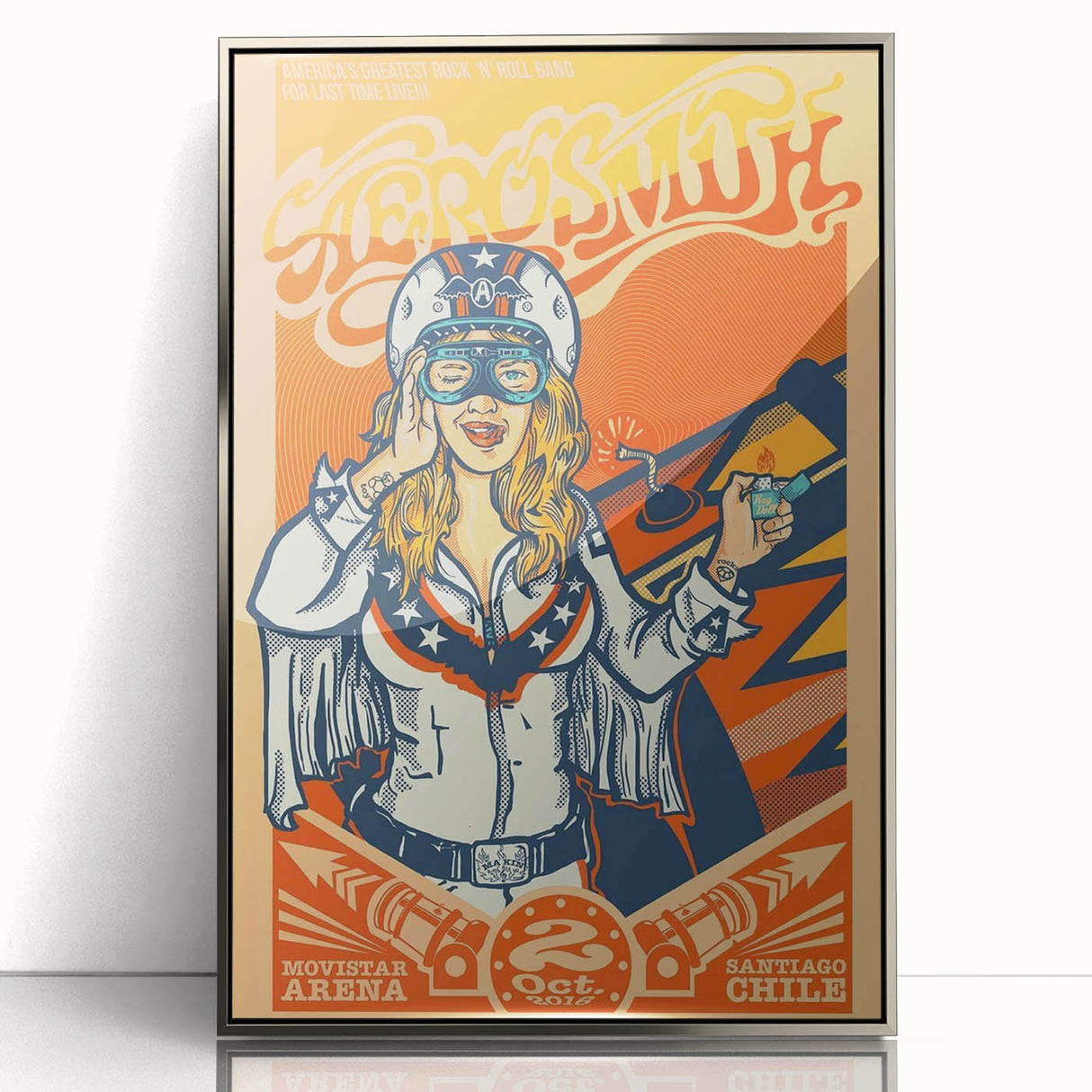 Aerosmith Retro Poster – Vintage Tour Wall Art Print