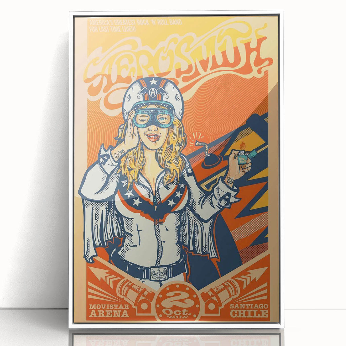 Aerosmith Retro Poster – Vintage Tour Wall Art Print