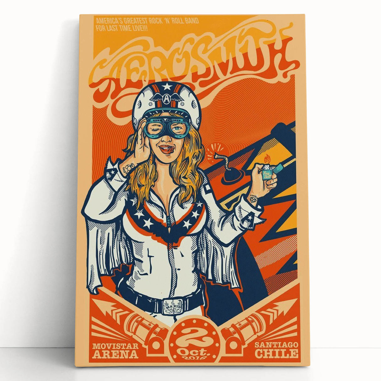 Aerosmith Retro Poster – Vintage Tour Wall Art Print