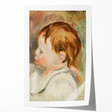 Charming Realism Art Print – Baby's Head by Renoir