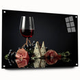 Wine & Cheese Elegance - Sophisticated Kitchen Wall Art