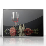 Wine & Cheese Elegance - Sophisticated Kitchen Wall Art
