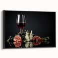 Wine & Cheese Elegance - Sophisticated Kitchen Wall Art