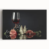 Wine & Cheese Elegance - Sophisticated Kitchen Wall Art