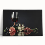 Wine & Cheese Elegance - Sophisticated Kitchen Wall Art