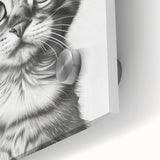 Bathroom Wall Art - Cat with Toilet Paper Hat