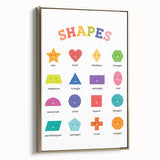 Shapes Kids Educational Wall Art – Fun Learning Poster