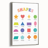 Shapes Kids Educational Wall Art – Fun Learning Poster