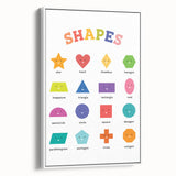 Shapes Kids Educational Wall Art – Fun Learning Poster