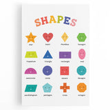 Shapes Kids Educational Wall Art – Fun Learning Poster