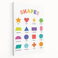Shapes Kids Educational Wall Art – Fun Learning Poster