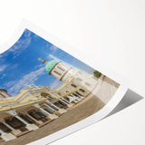 Extra large wall art featuring line art flowers on a rolled print, ideal for large living room decor.