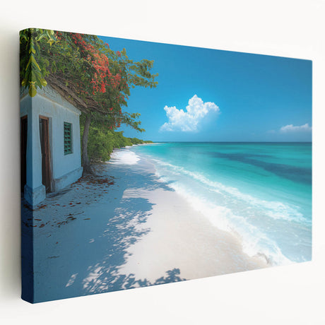 Acrylic print of a Kenyan landscape in earth tones, ideal for kitchen wall art.