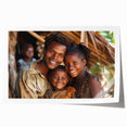 Extra large rolled print of Madagascar scenery featuring lush green landscapes and vibrant floral elements.