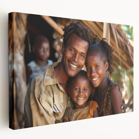 Large art depicting Madagascar scenery on stretched canvas, ideal for kitchen wall art.