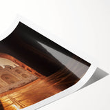 Extra large wall art featuring line art flowers in neutral tones on a rolled print, ideal for large living room decor.