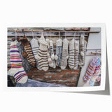 Extra large rolled print of a Georgian landscape with vibrant floral elements, ideal for art wall dining room.