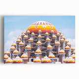 Black and white photograph of an Indonesian landscape on large stretched canvas, ideal for kitchen wall art.