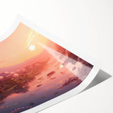 Extra large wall art featuring line art flowers in monochrome, ideal for large living room decor, on rolled print.