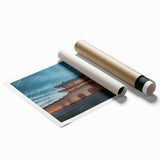 Extra large rolled canvas print featuring traditional Korean scenery in muted earth tones.