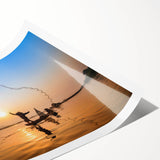 Extra large wall art featuring line art flowers in soft pastel shades on a rolled print, ideal for large living room decor.