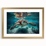 Extra large abstract art print of Asian scenery in gold frame, textured with muted earth tones, ideal for living room decor.