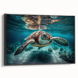 Black and white framed canvas featuring a vintage landscape of a Malaysian scene, ideal for bedroom wall decor.