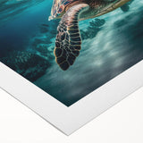 Art deco poster of a Malaysian landscape in pastel hues on rolled canvas, suitable for dining room decor.