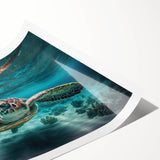 Extra large wall art featuring line art flowers in subtle earth tones, printed on rolled canvas.