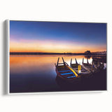 Vintage poster art of a Myanmar scenery in vibrant colors on a framed canvas, ideal for living room decor.