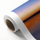 Art deco poster of a serene Myanmar landscape in pastel shades on rolled canvas, ideal for nursery wall art.