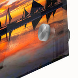 Large abstract wall art featuring a mid-century modernist Filipino landscape in muted earth tones, ideal for dining room art.