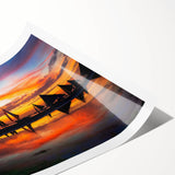 Extra large rolled print of line art flowers in monochrome, ideal for large living room wall art.